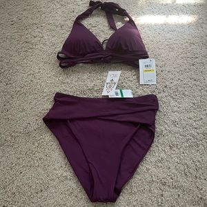 NWT - Becca by Rebecca Virtue high waisted bikini